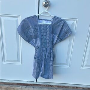 Chic Blue Patchwork Vest